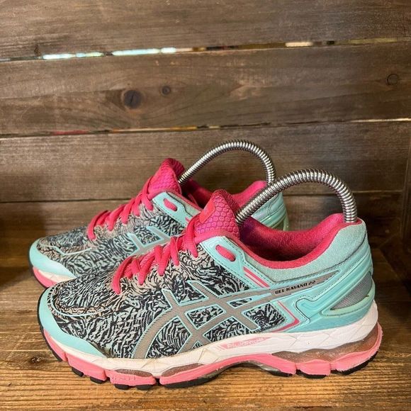 Womens Asics Gel Kayano 22 Arctic Blue Athletic Running Sneakers Shoes Size 6 M - Picture 2 of 7